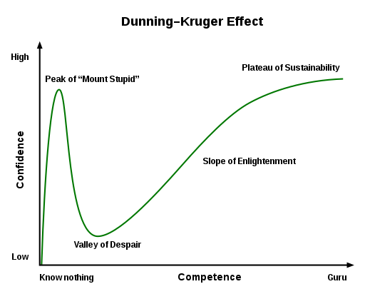Dunning Kruger Curve DunningKruger
