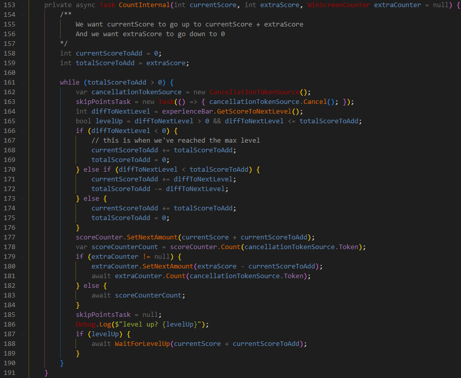 CountInternal Function CountInternal